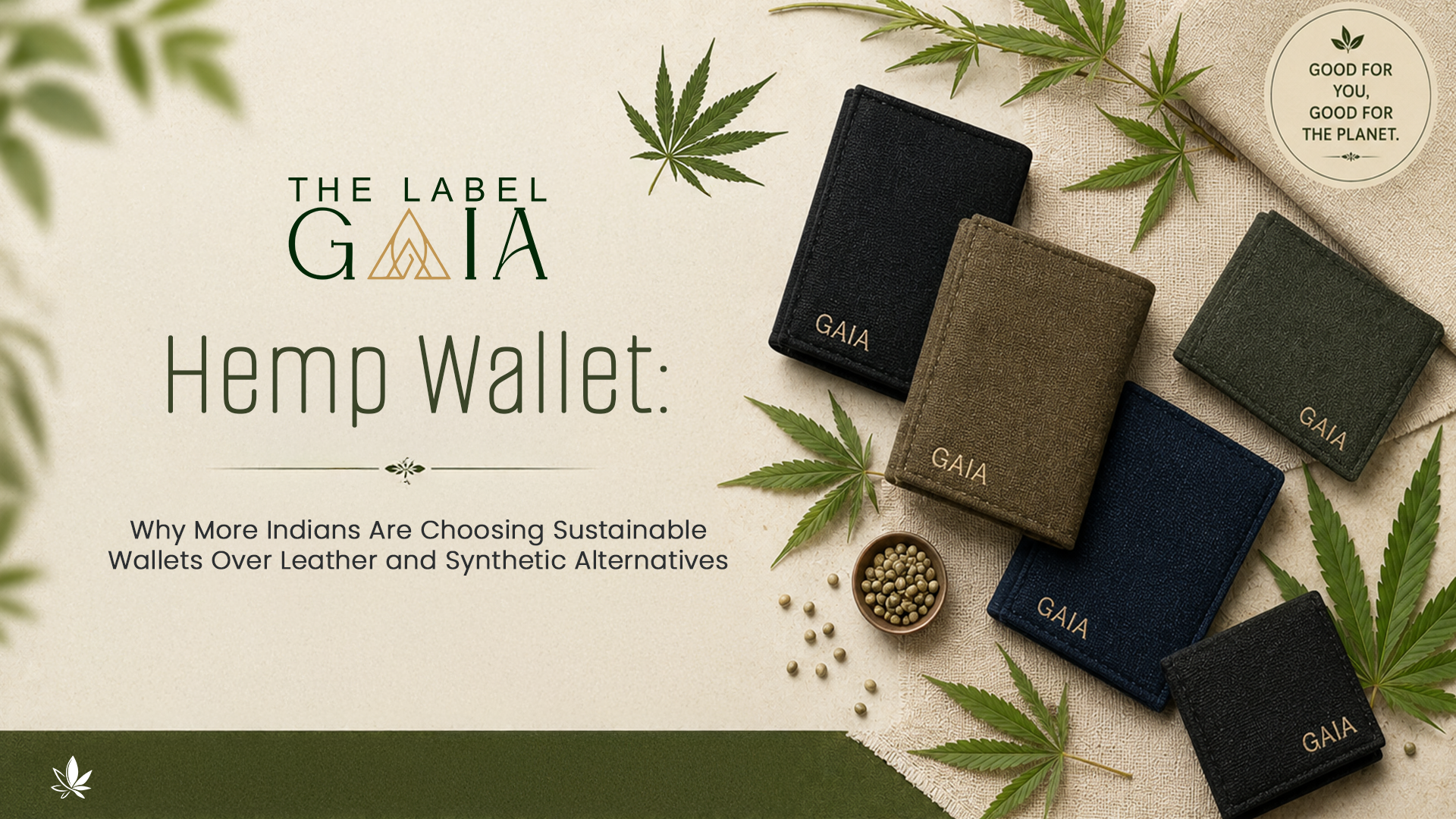 Hemp Wallet: Why More Indians Are Choosing Sustainable Wallets Over Leather and Synthetic Alternatives