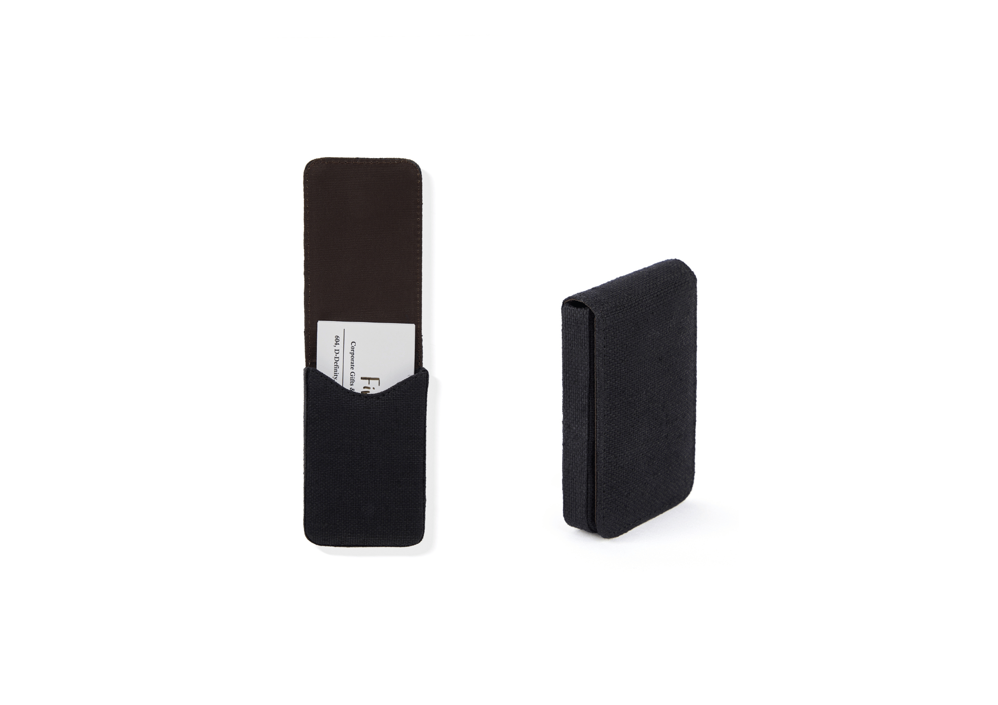 Hemp Fliptop Vertical Card Holder