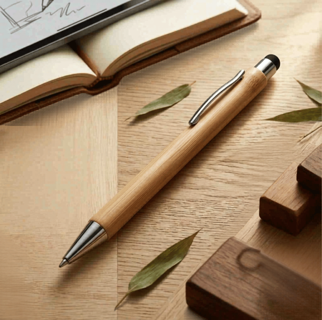 Sustainable Desk Hamper: Diary With Button Flap Closure, Vertical Card Holder, Coaster & Pen