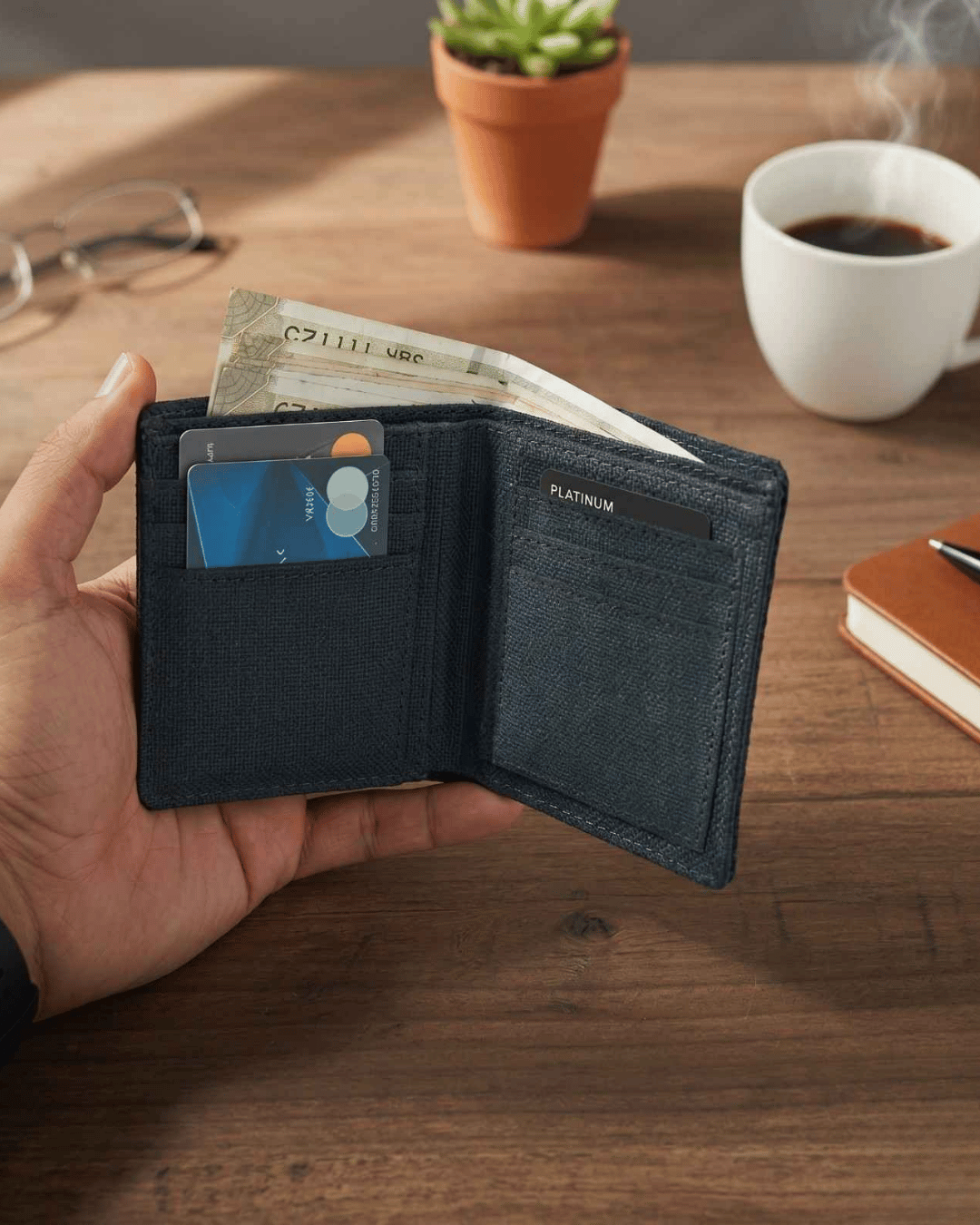 Hemp Men's Compact Wallet