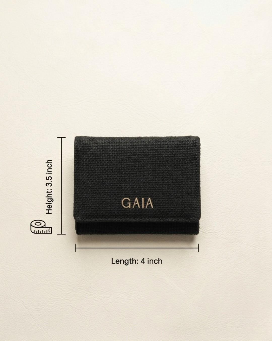 Hemp Plain Trifold Unisex Wallet