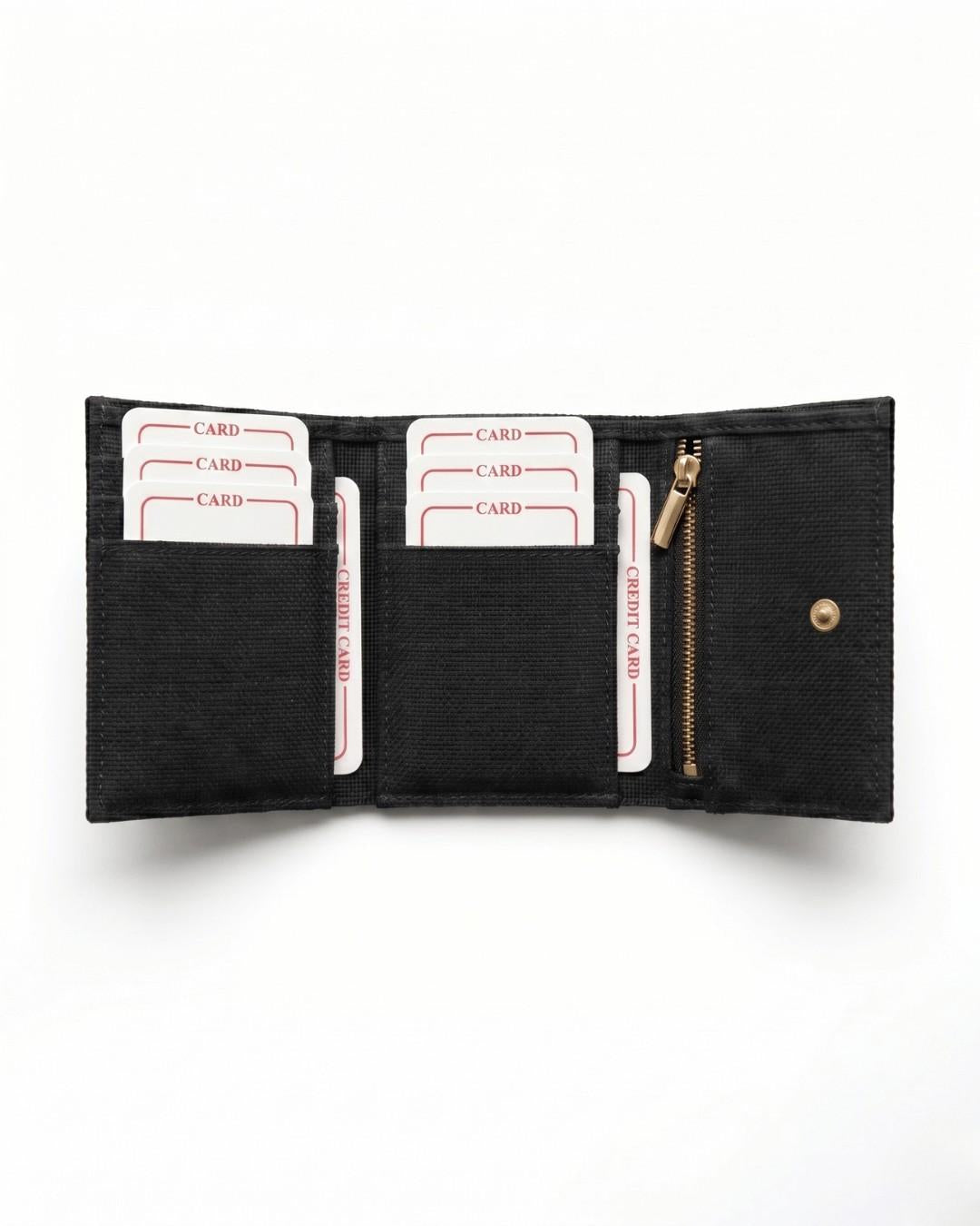Hemp Plain Trifold Unisex Wallet