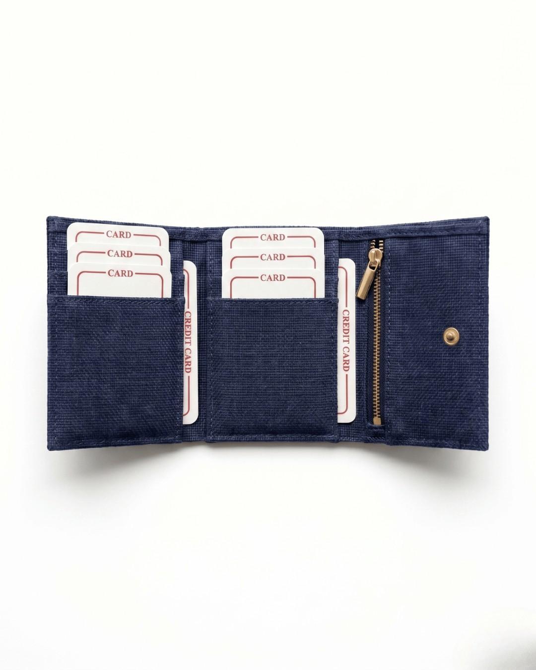 Hemp Plain Trifold Unisex Wallet
