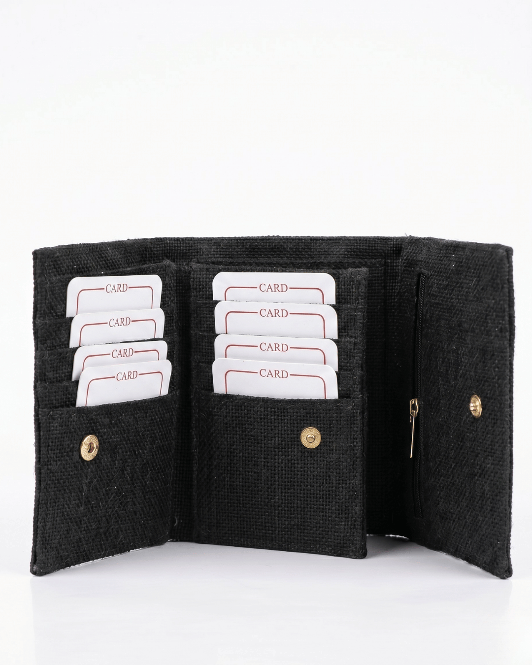 Hemp Plain 3 Fold Unisex Wallet