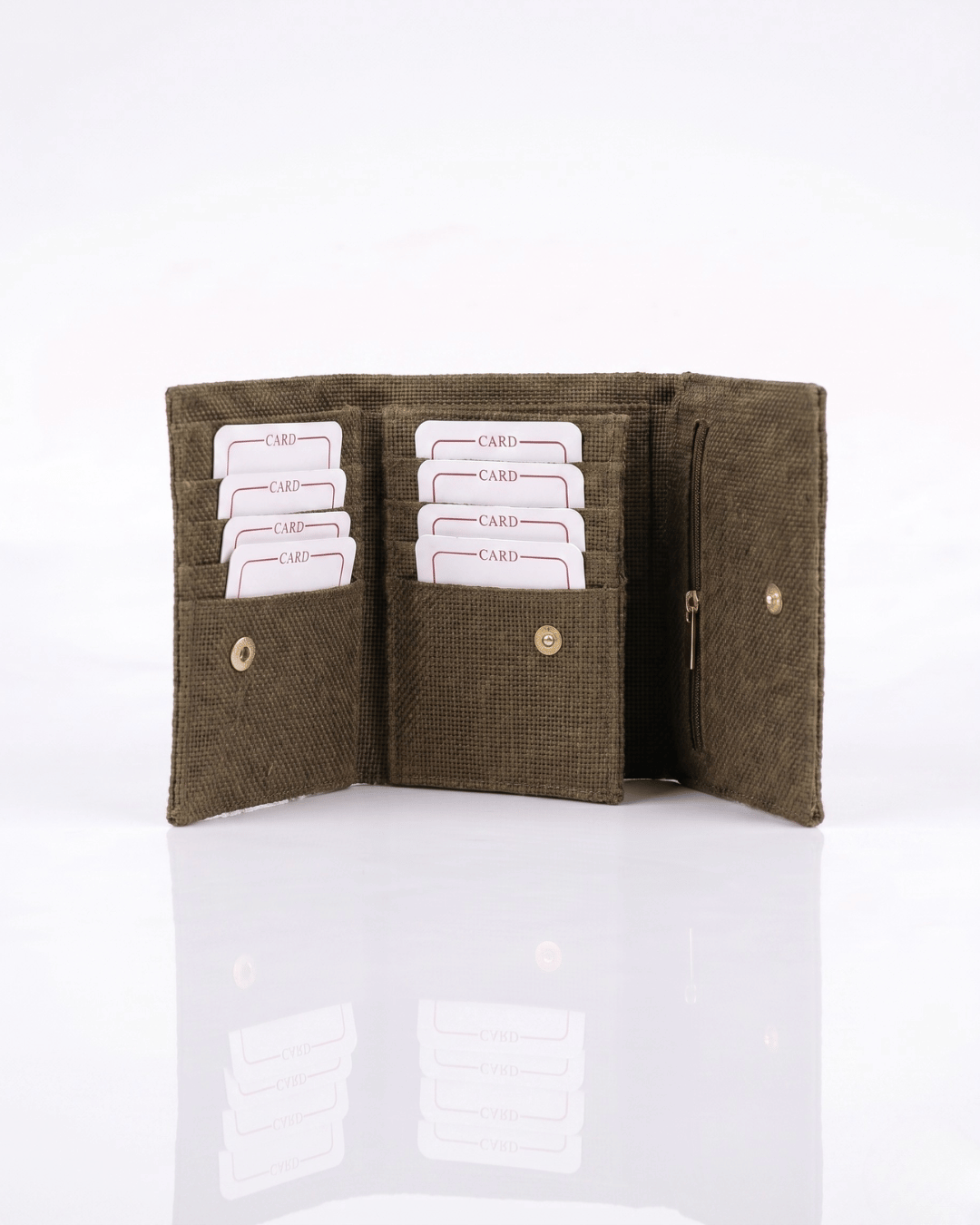Hemp Plain 3 Fold Unisex Wallet