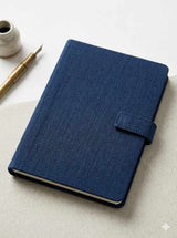 Hemp A5 Notebook Diary with Button Flap Closure