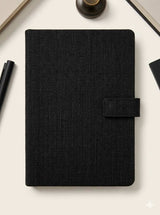 Hemp A5 Notebook Diary with Button Flap Closure