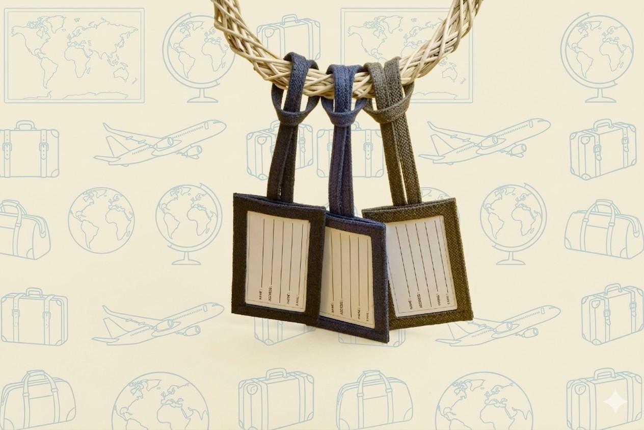 Hemp Travel Tag