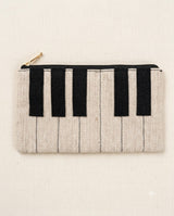 Hemp Piano Key Zippered Pouch