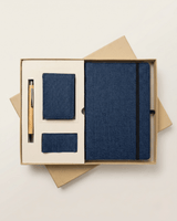 The Executive Gift Set : Diary with Elastic loop, Vertical Card Holder, Money clip & Pen