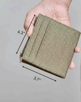 Hemp Men's Sleek Wallet with Coin Pocket