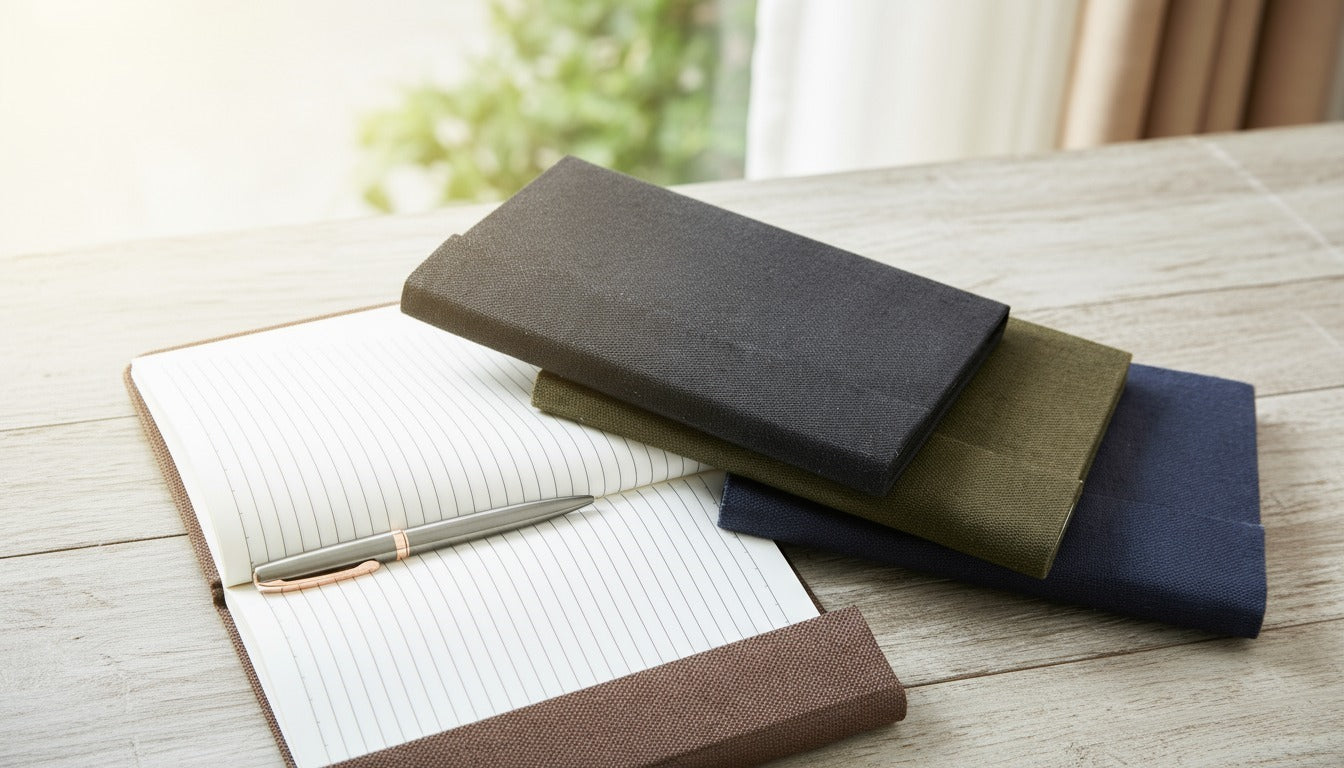 Hemp A5 Notebook Diary with Magnetic Flap Closure image 2