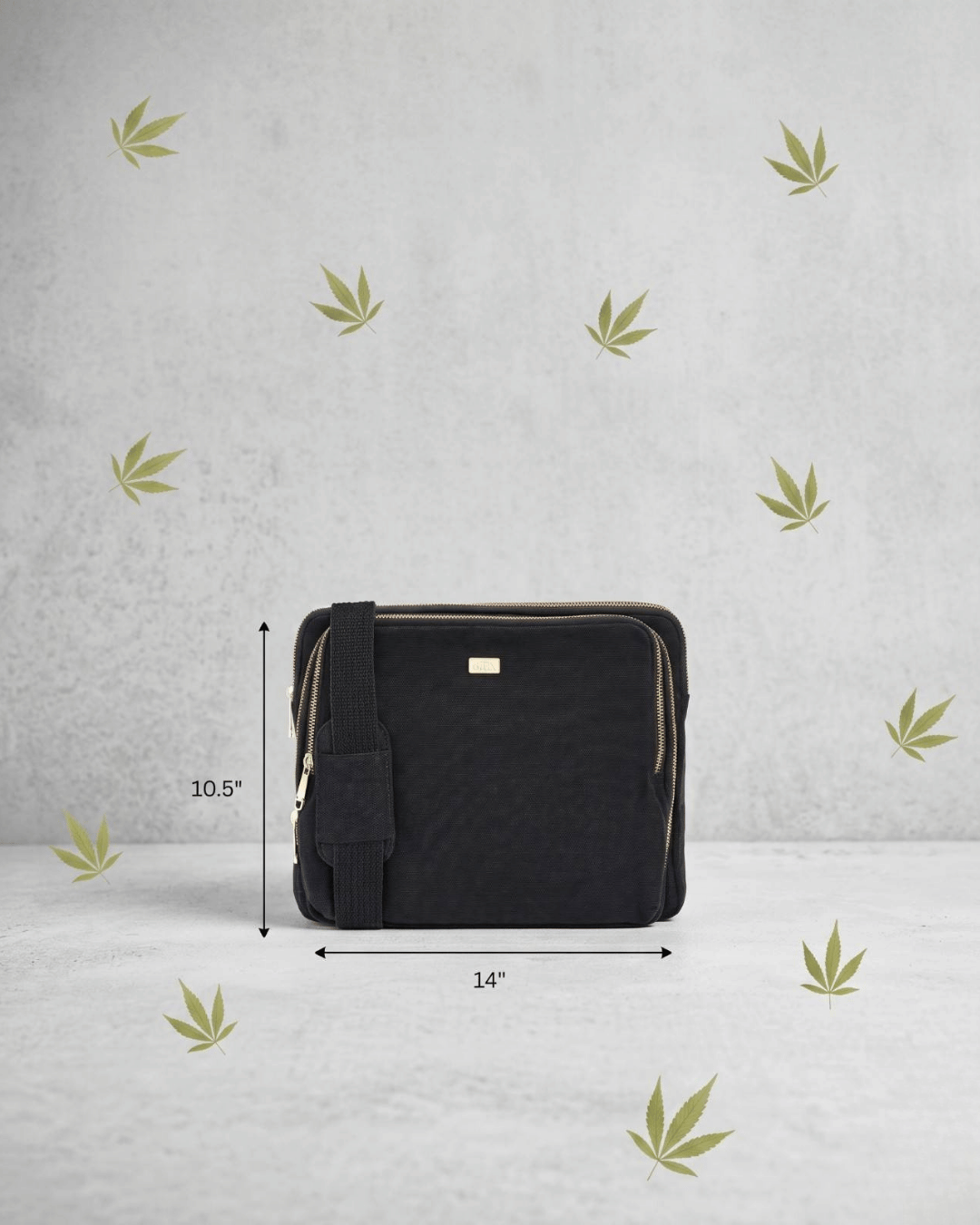 Premium Hemp Cross Body Laptop Messenger Bag