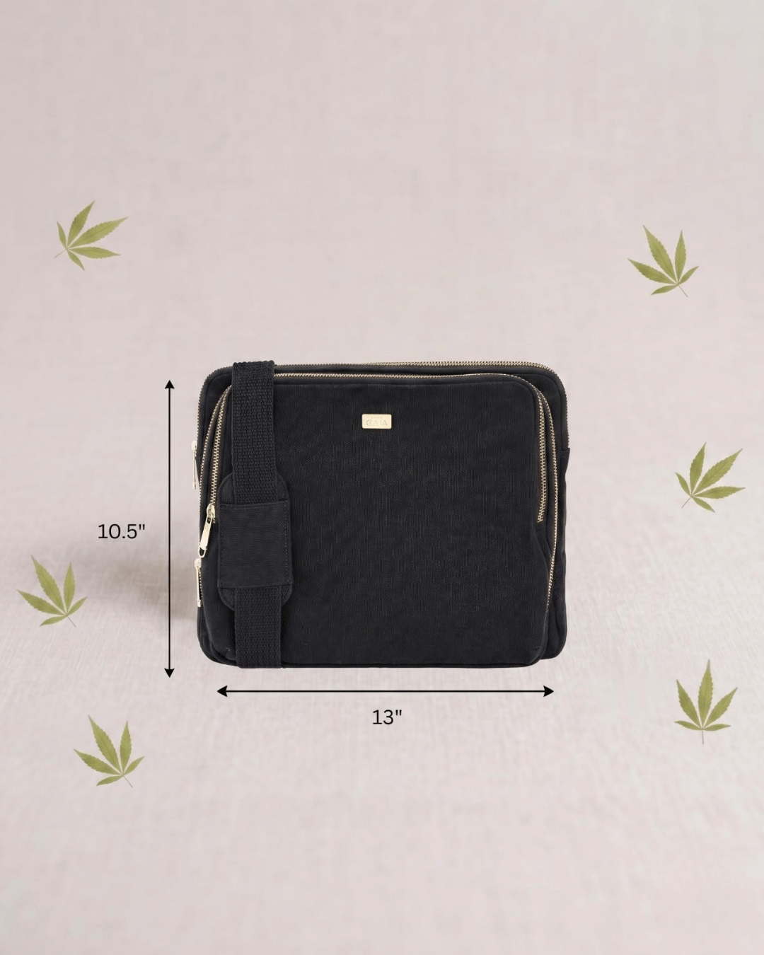 Premium Hemp Cross Body Laptop Messenger Bag