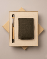 Sustainable Hemp Vertical Card Holder & Pen Set