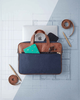 Hemp and PU Laptop Bag