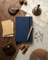 Hemp A5 Notebook Diary with Elastic Lock and Pen  Loop