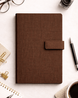 Hemp A5 Notebook Diary with Button Flap Closure