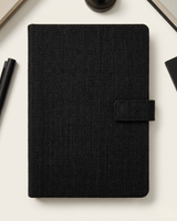 Hemp A5 Notebook Diary with Button Flap Closure