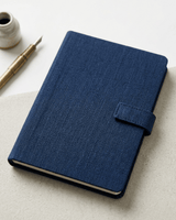 Hemp A5 Notebook Diary with Button Flap Closure