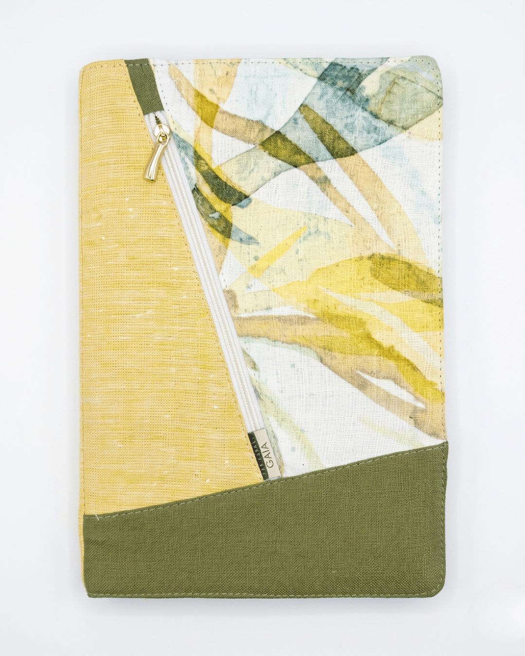 Hemp Summer Breeze Diary Cover with Zipper Pocket