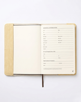 Hemp Summer Breeze Diary Cover with Zipper Pocket
