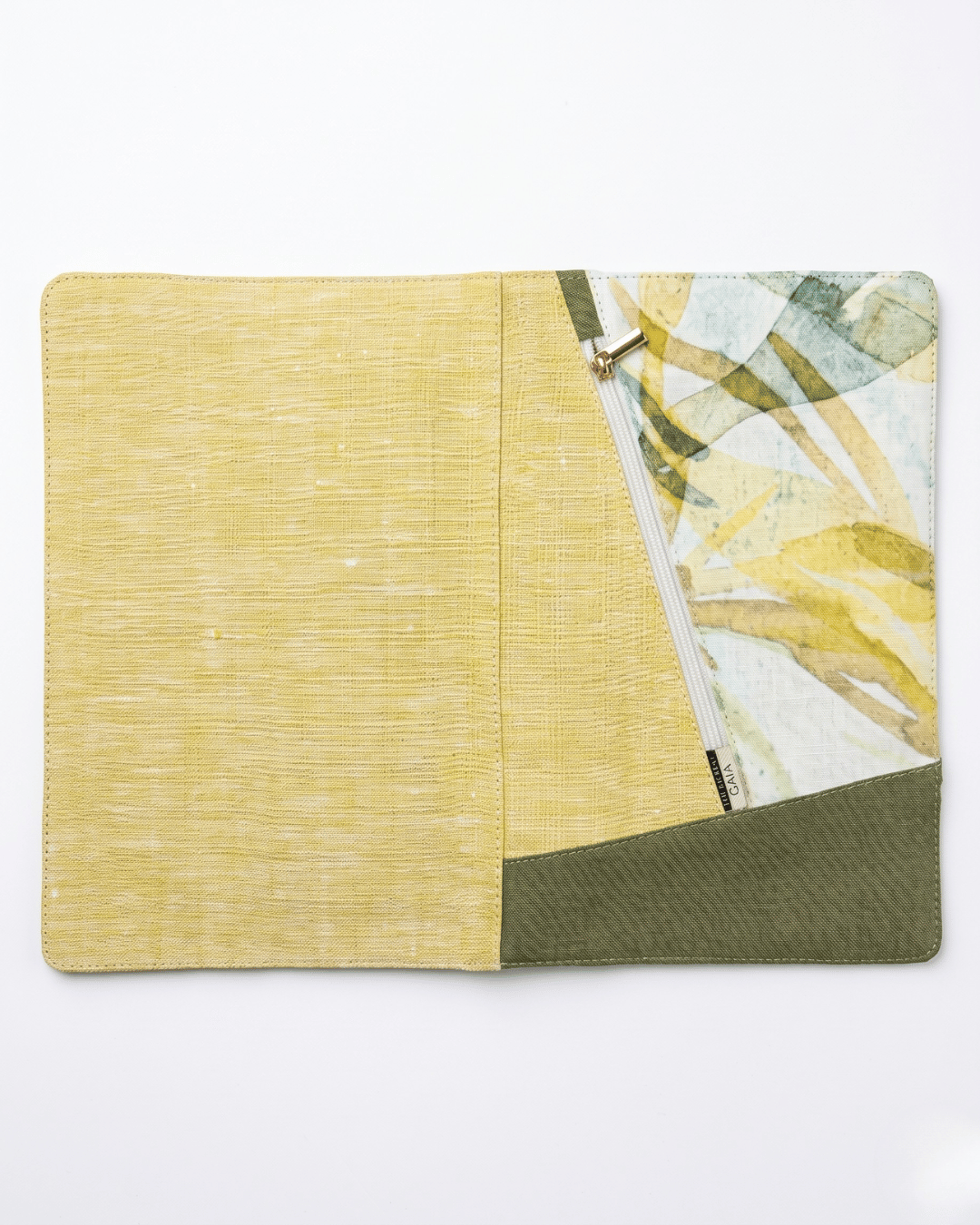 Hemp Summer Breeze Diary Cover with Zipper Pocket