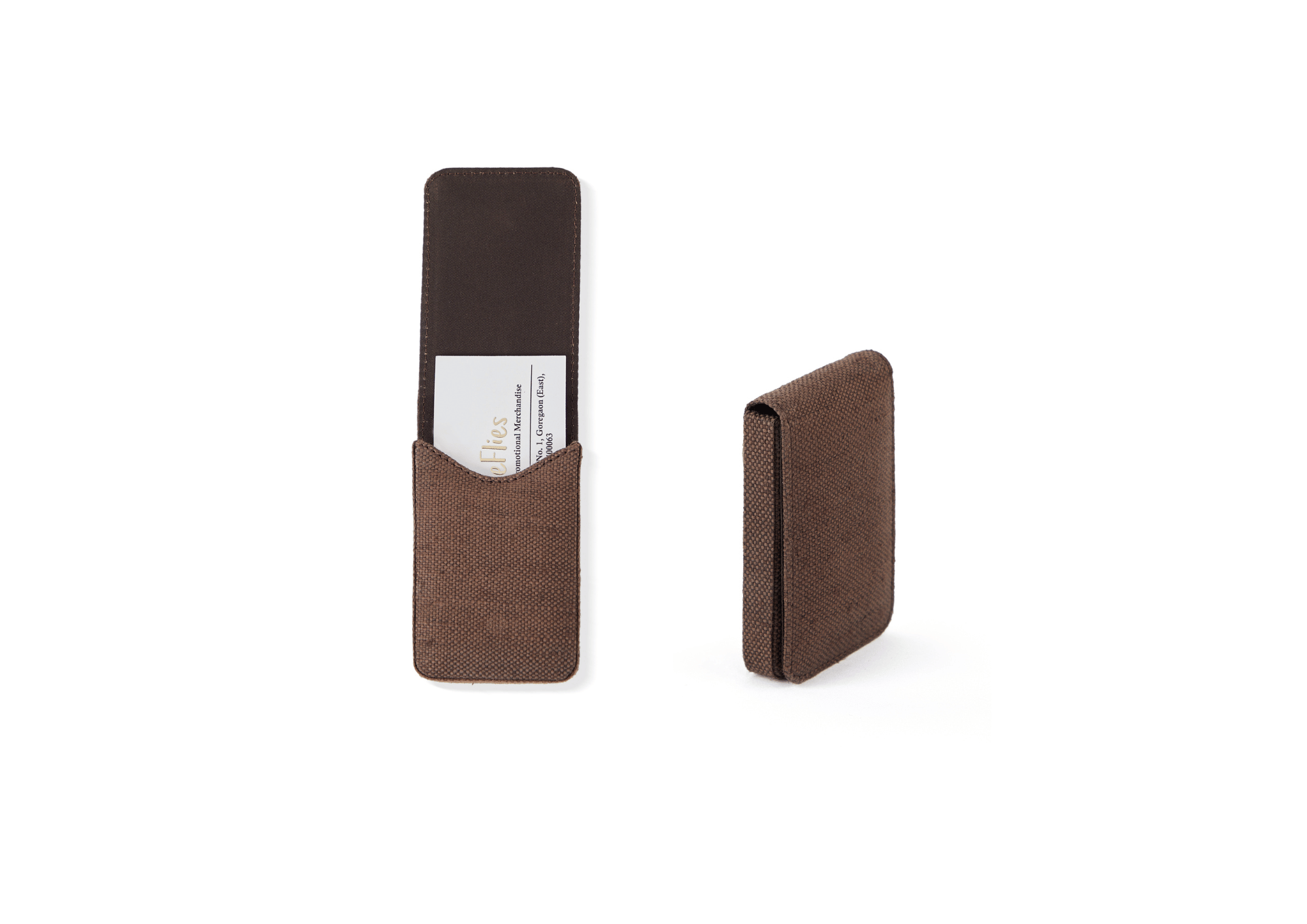 Hemp Fliptop Vertical Card Holder