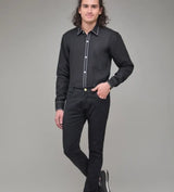 Men Solid Hemp Casual Shirt