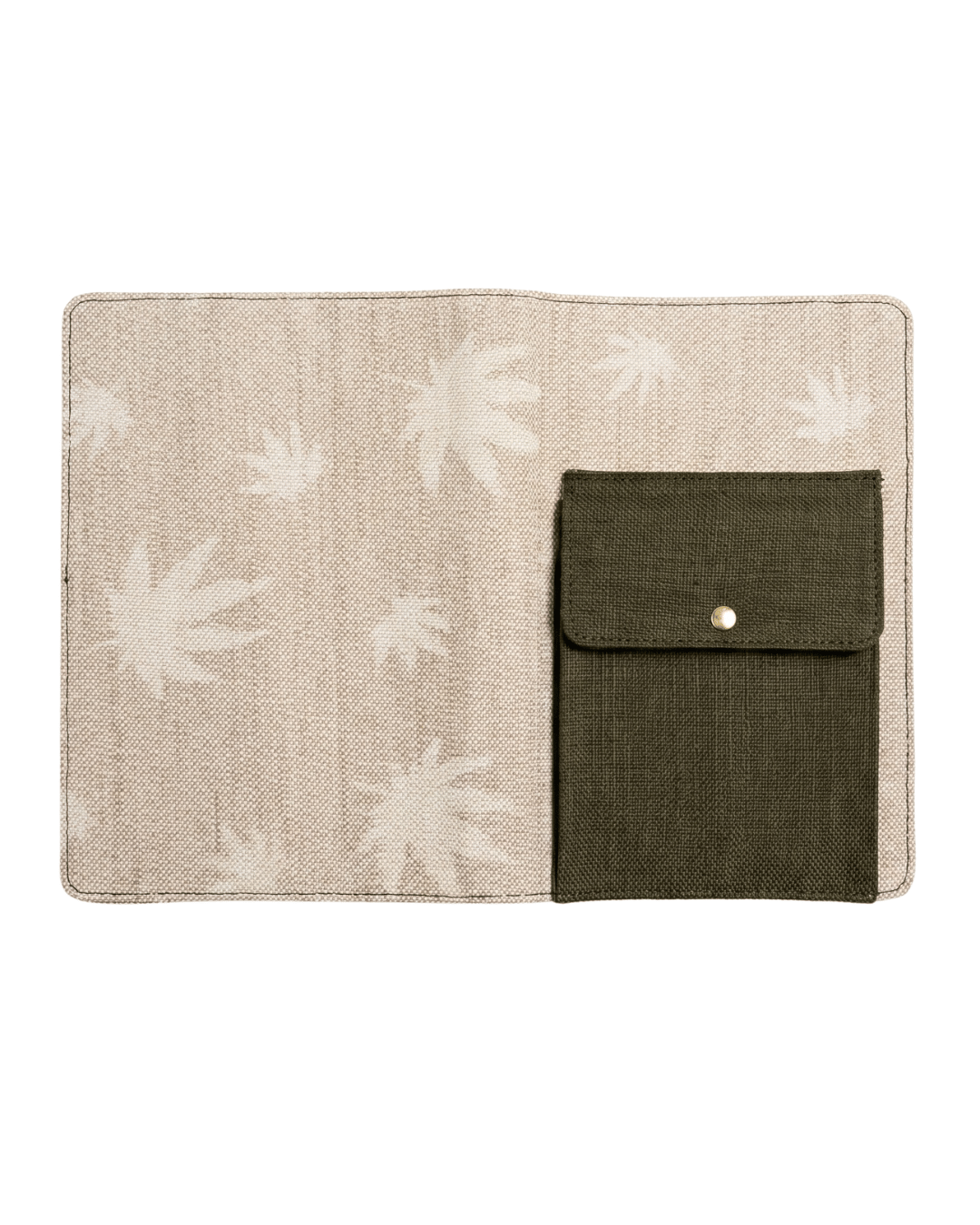Hemp Diary Cover with Utility Pocket