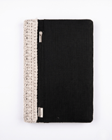 Hemp Diary Cover with Lace Detailing