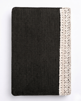Hemp Diary Cover with Lace Detailing