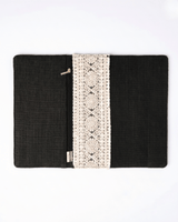 Hemp Diary Cover with Lace Detailing