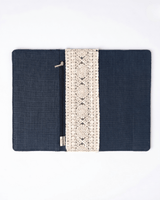 Hemp Diary Cover with Lace Detailing