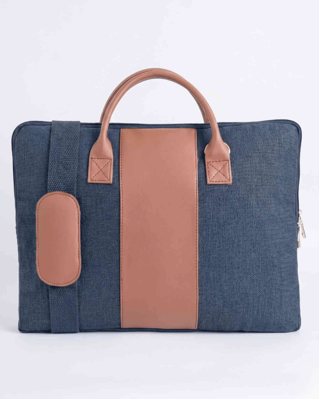Hemp and PU Slim Laptop Bag