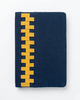 The Groovy Grid Hemp Navy Blue & Mustard Diary
