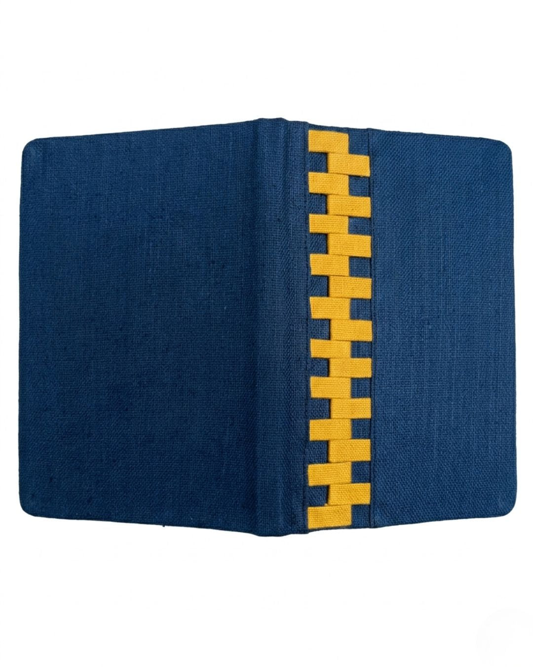 The Groovy Grid Hemp Navy Blue & Mustard Diary