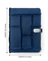 Hemp Navy Blue Fringed Funk Diary