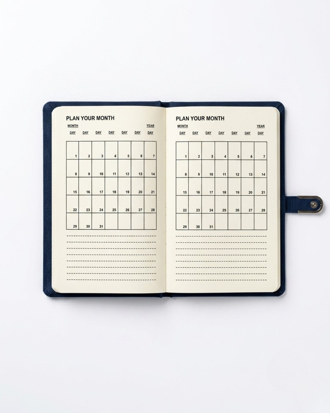 Hemp Navy Blue Fringed Funk Diary