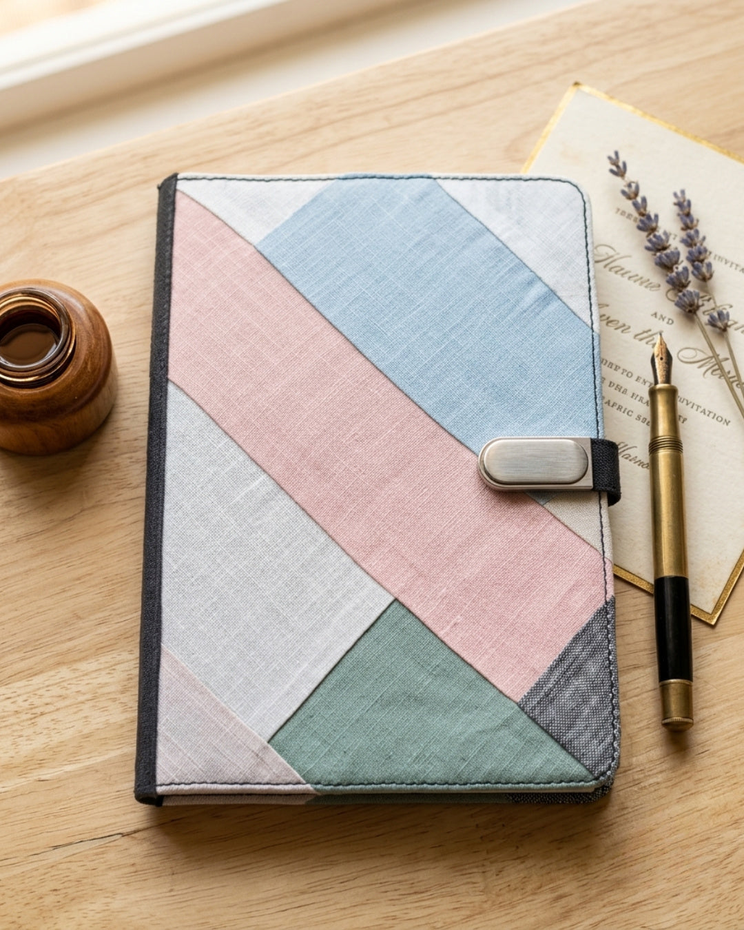Hemp Flip-Side Pastel Patchwork Diary