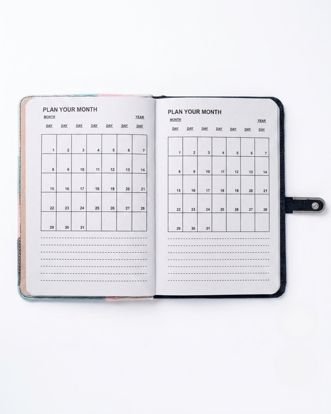 Hemp Flip-Side Pastel Patchwork Diary