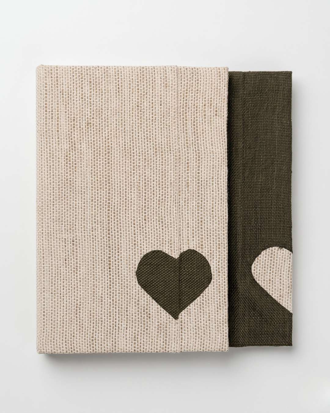 Hemp Magnetic Two-Tone Heart Diary