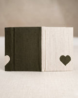 Hemp Magnetic Two-Tone Heart Diary