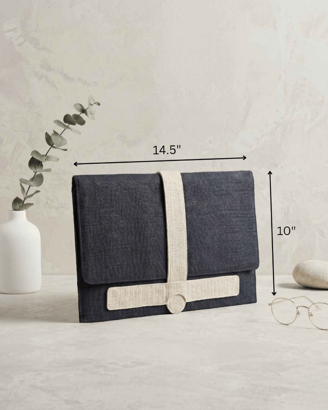 Hemp Laptop Sleeve Organiser
