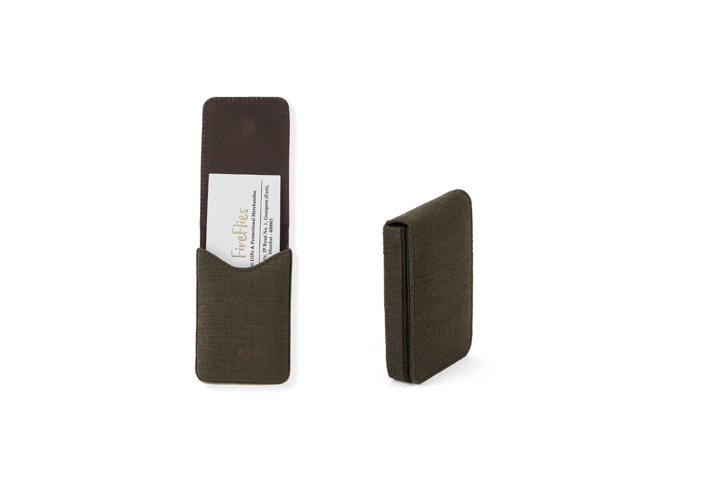 Hemp Fliptop Vertical Card Holder