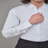 Men Solid Hemp Formal Shirt