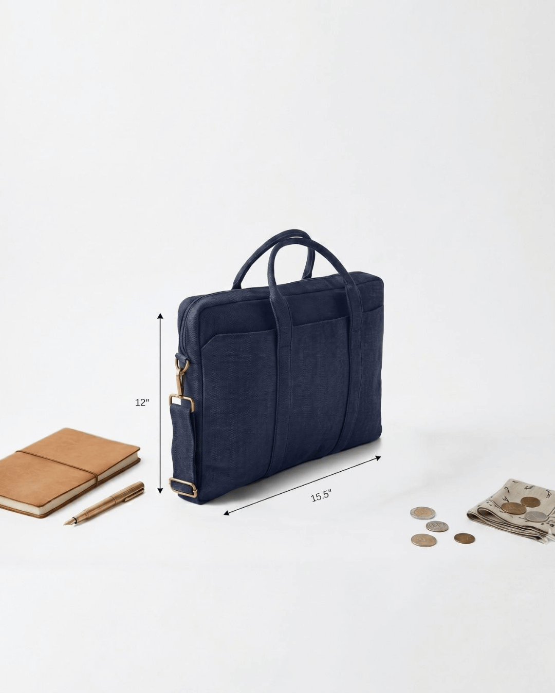 Hemp Solid Laptop Bag