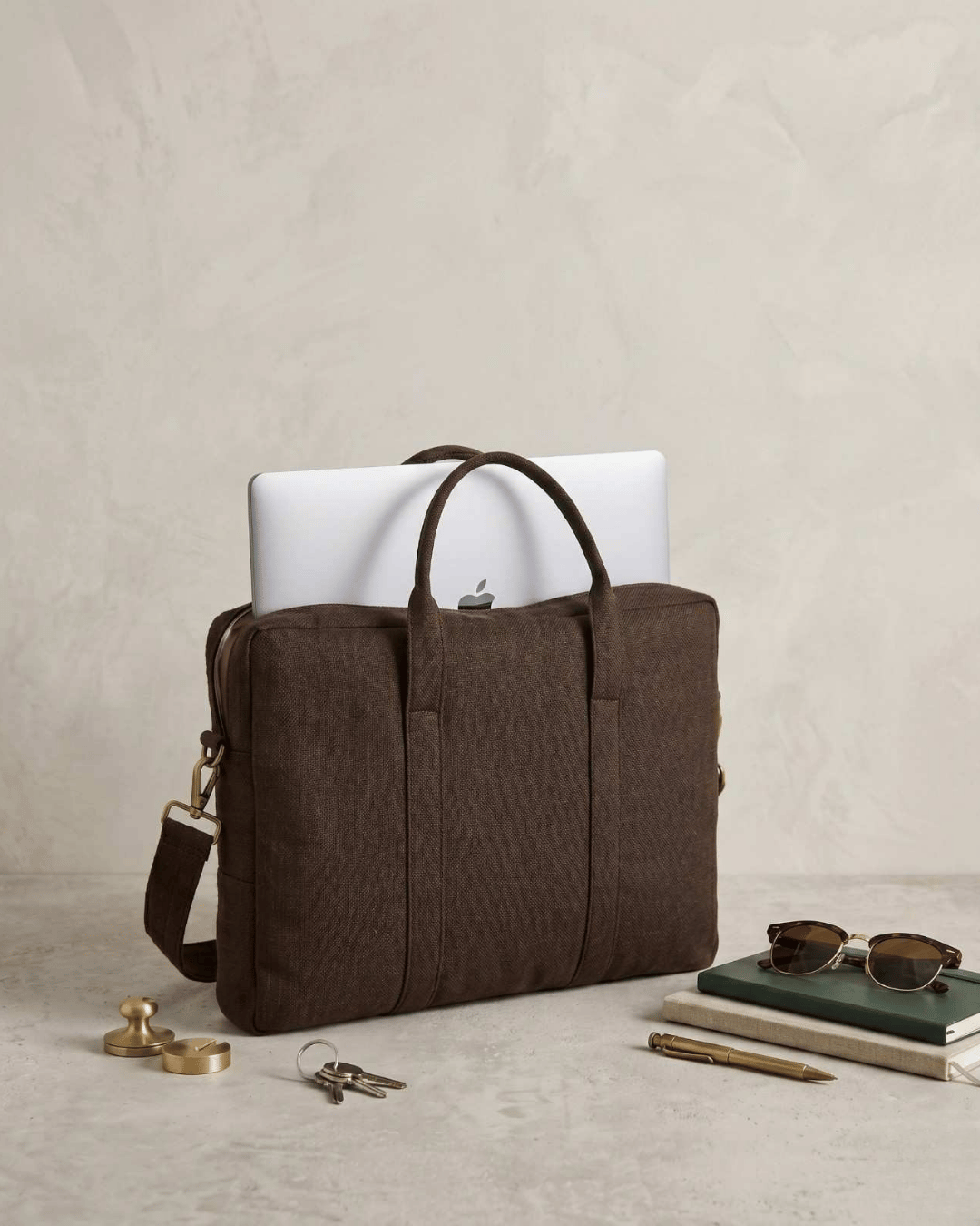 Hemp Solid Laptop Bag