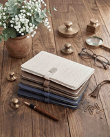 Hemp Soft Cover A5 Diary with Button Flap Closure