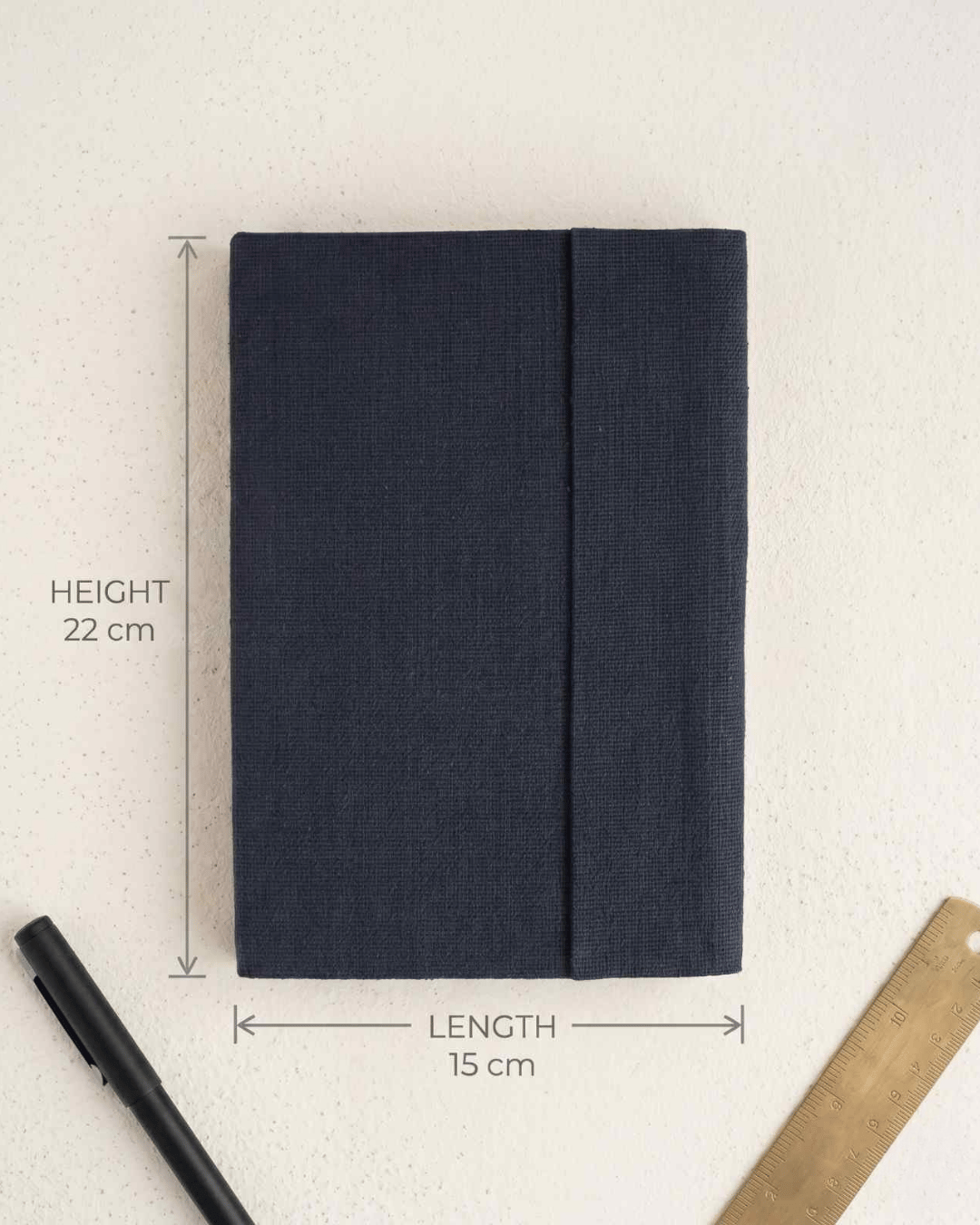 Hemp A5 Notebook Diary with Magnetic Flap Closure